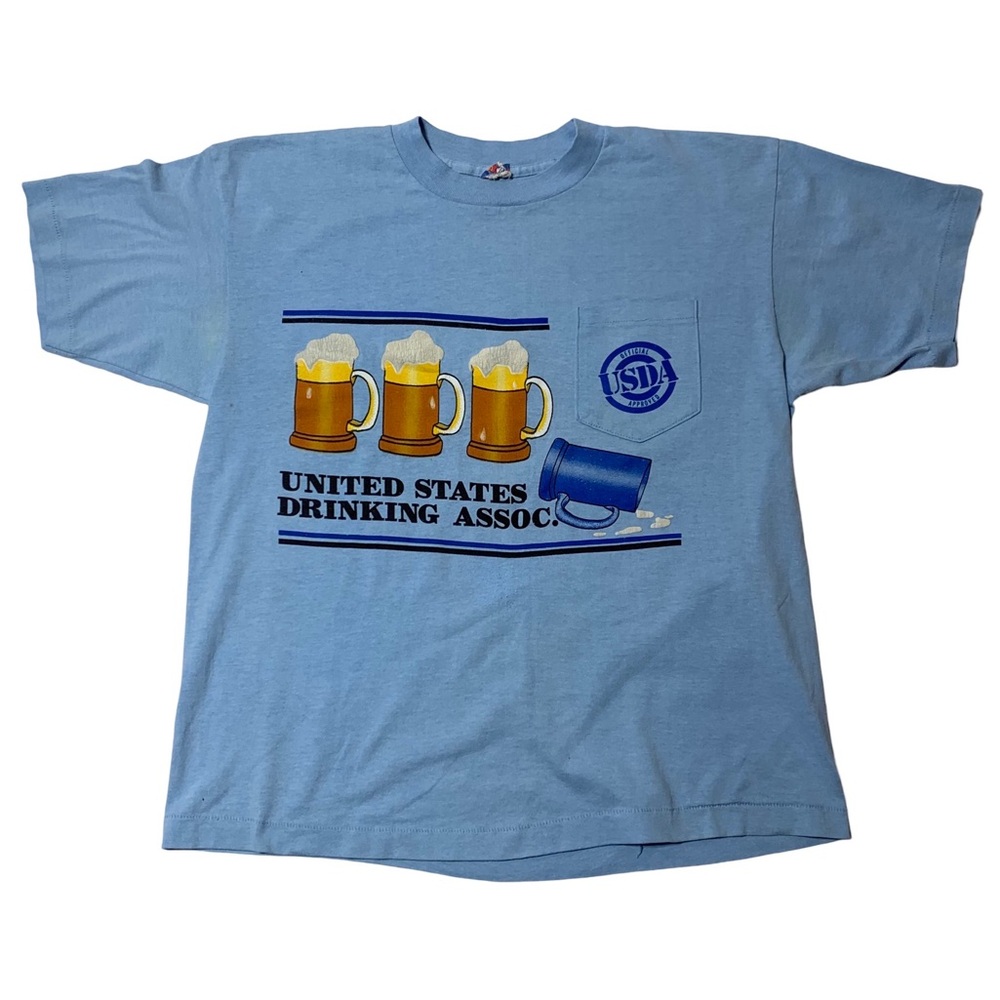 Vintage 80’s USDA United States Drinking Association Beer Single Stitch Shirt M